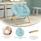 Flash Furniture Kids Dusty AquaSoft Gold Faux Fur Saucer Chair FV-FMC-030-DTAQ-SGD-GG - alternate 8